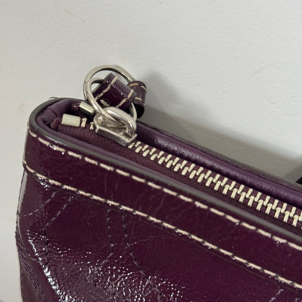 Coach RARE Purple Leather Tote + 5 Matching Accessories | Collector Set - Picture 4 of 16